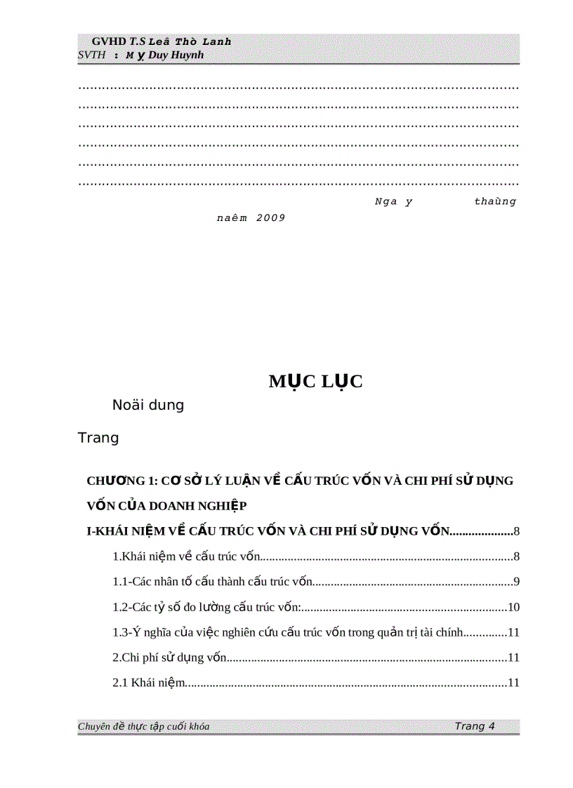 image for page Phân tích vốn và cấu trúc vốn