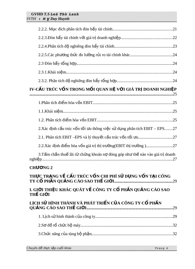 image for page Phân tích vốn và cấu trúc vốn