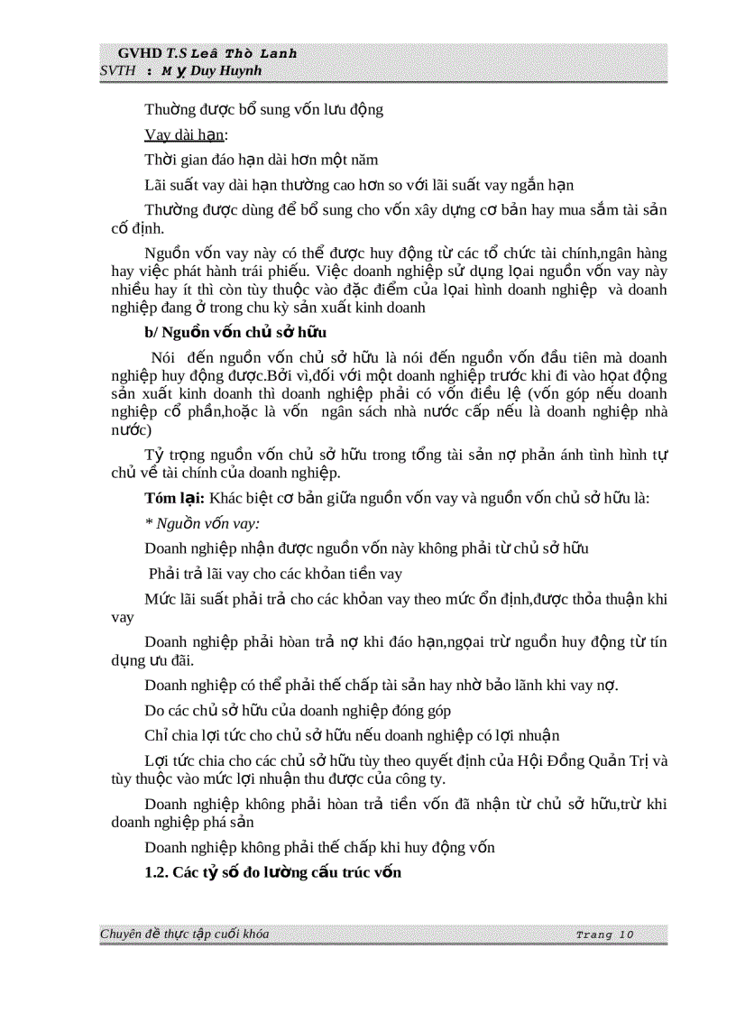 image for page Phân tích vốn và cấu trúc vốn