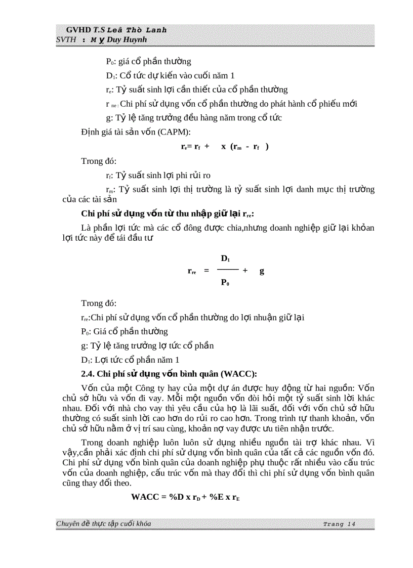 image for page Phân tích vốn và cấu trúc vốn