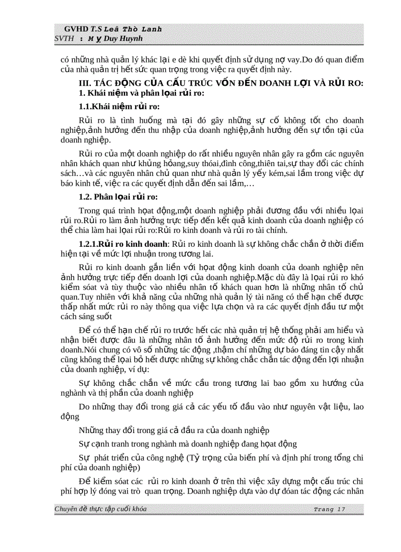 image for page Phân tích vốn và cấu trúc vốn