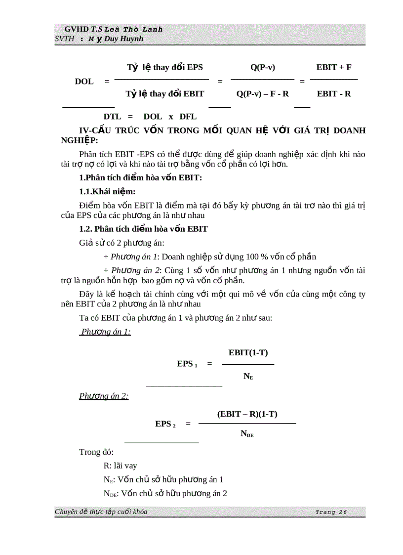 image for page Phân tích vốn và cấu trúc vốn
