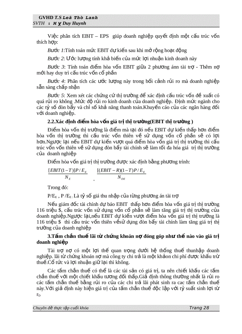 image for page Phân tích vốn và cấu trúc vốn