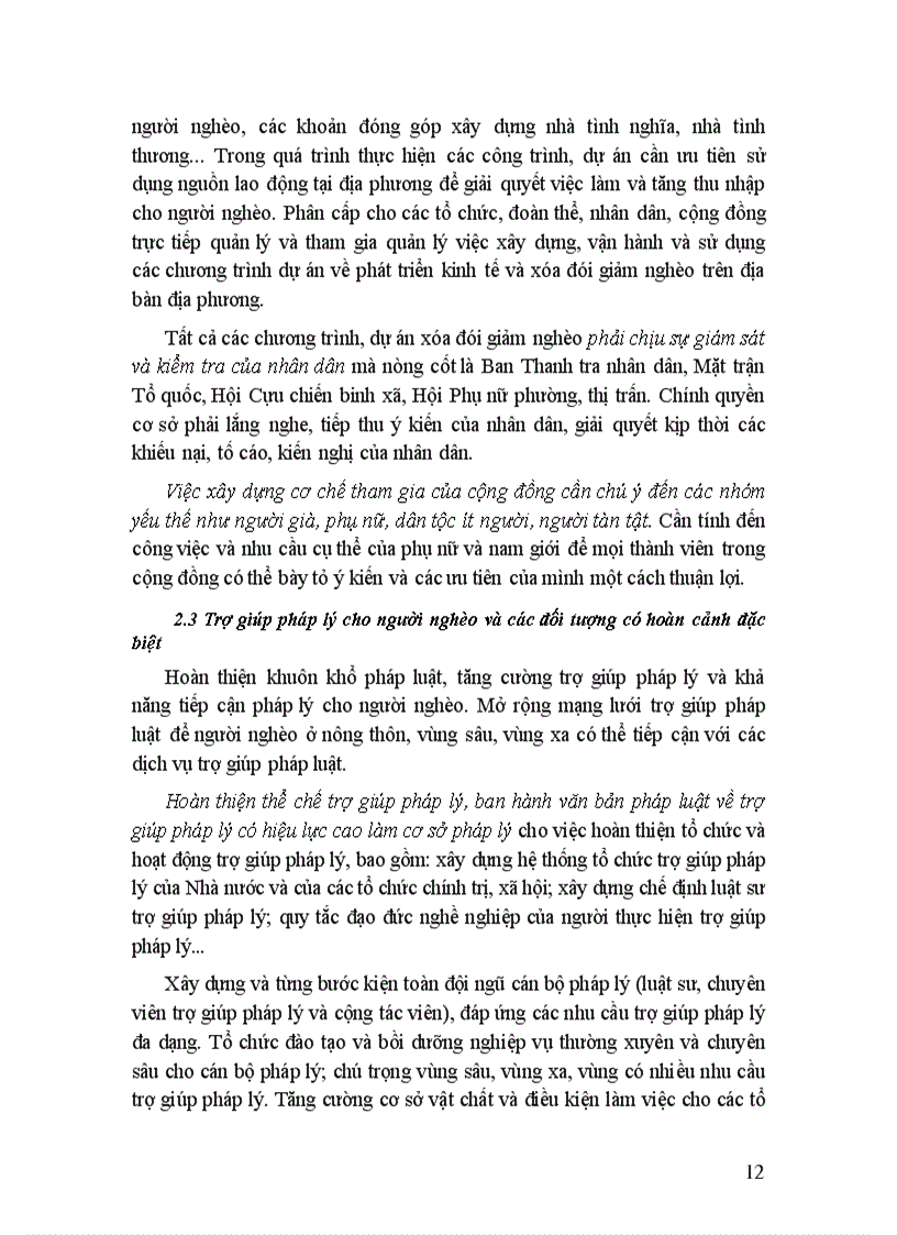 image for page Nội dung chính của chương trình xóa đói giảm nghèo