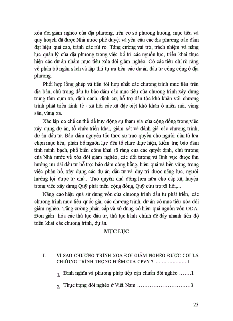 image for page Nội dung chính của chương trình xóa đói giảm nghèo