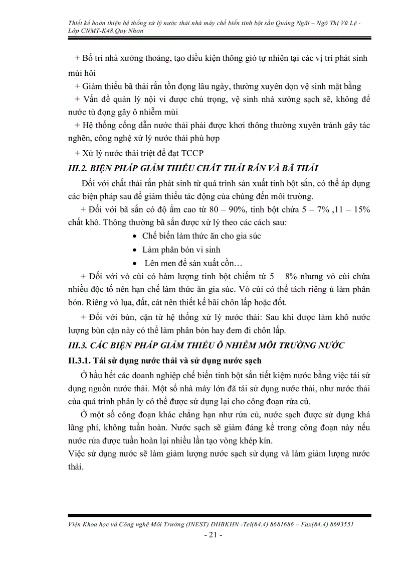 image for page Thiết Kế Hệ Thống XLNT Nhà Máy Tinh Bột Sắn