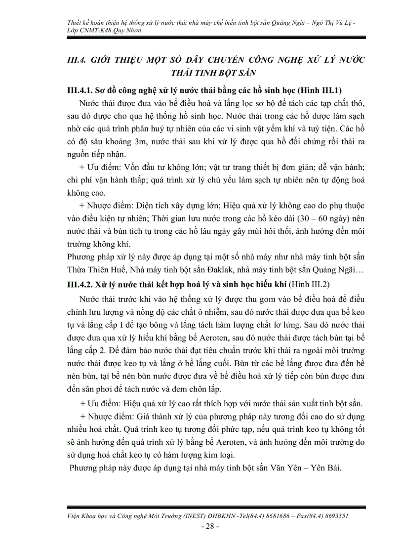 image for page Thiết Kế Hệ Thống XLNT Nhà Máy Tinh Bột Sắn