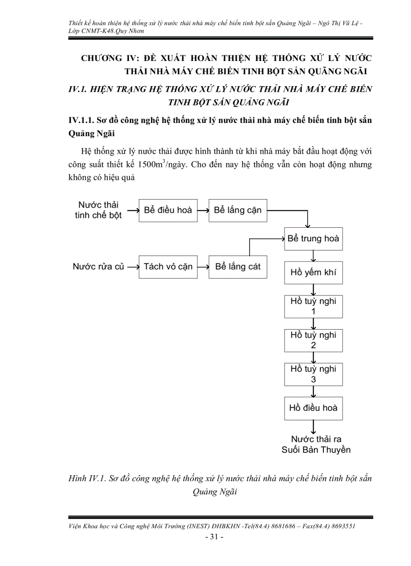 image for page Thiết Kế Hệ Thống XLNT Nhà Máy Tinh Bột Sắn