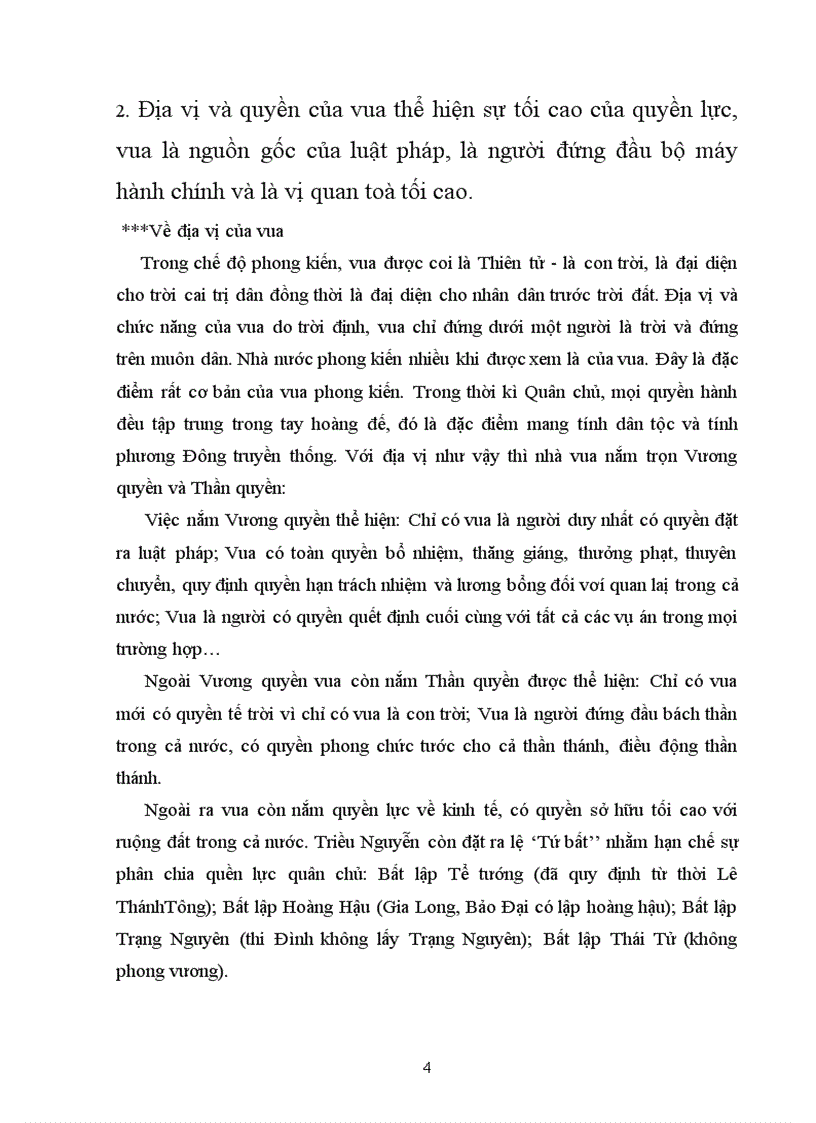 image for page Đặc điểm của các yêú tố cấu thành hệ thống Quân chủ phong kiến Việt Nam