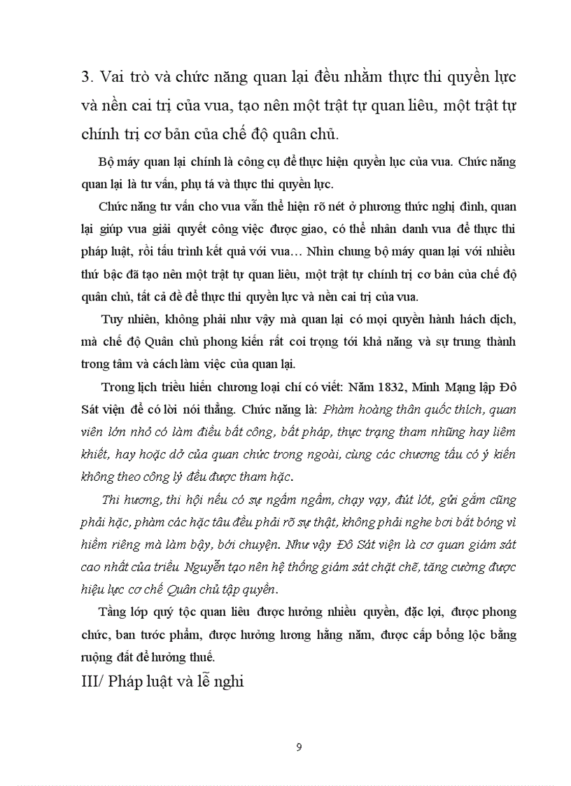 image for page Đặc điểm của các yêú tố cấu thành hệ thống Quân chủ phong kiến Việt Nam