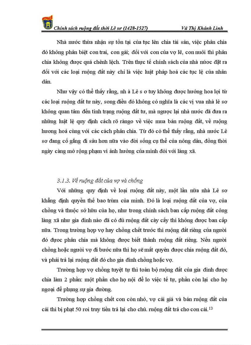 image for page Chính sách ruộng đất thời Lê sơ 1428 1527