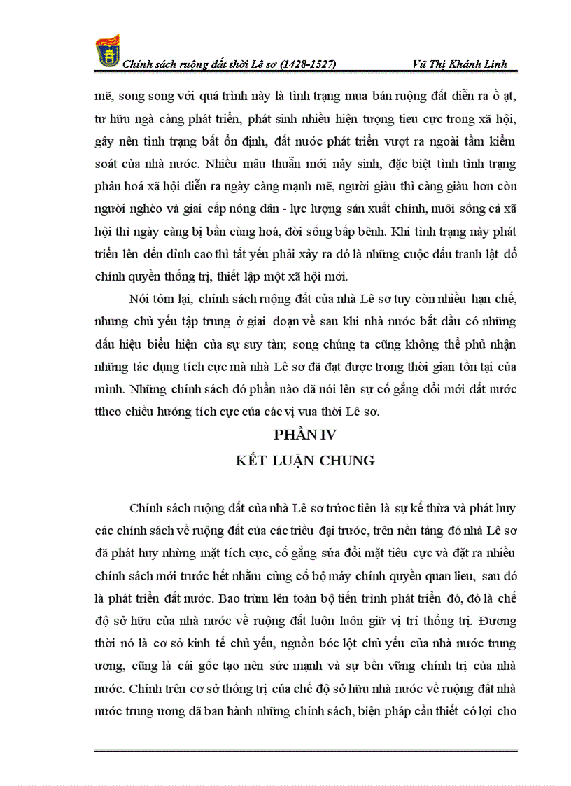 image for page Chính sách ruộng đất thời Lê sơ 1428 1527