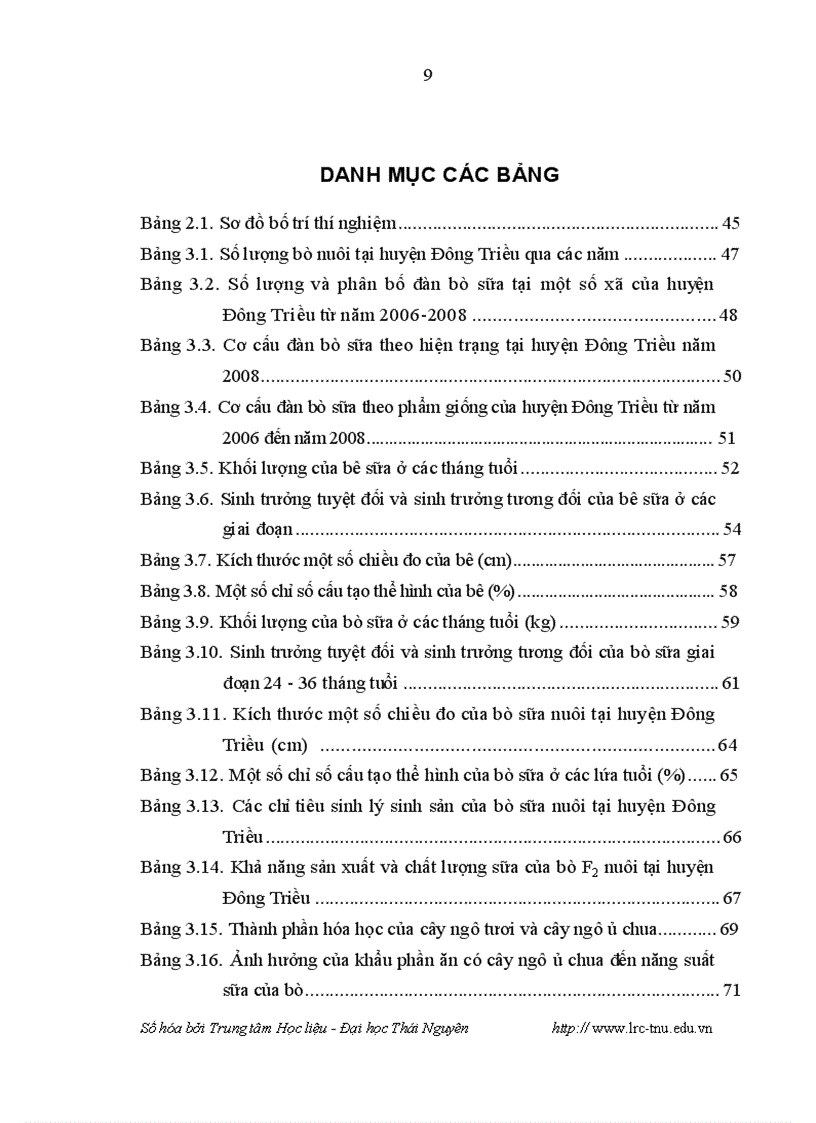 image for page Đánh giá khả năng sinh trưởng và ảnh hưởng của cây ngô ủ chua đến năng suất chất lượng sữa của đàn bò Đông Triều tỉnh Quảng Ninh