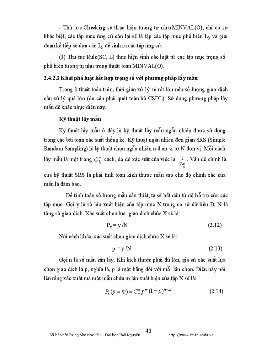 image for page Khai phá dữ liệu và thuật toán khai phá luật kết hợp song song