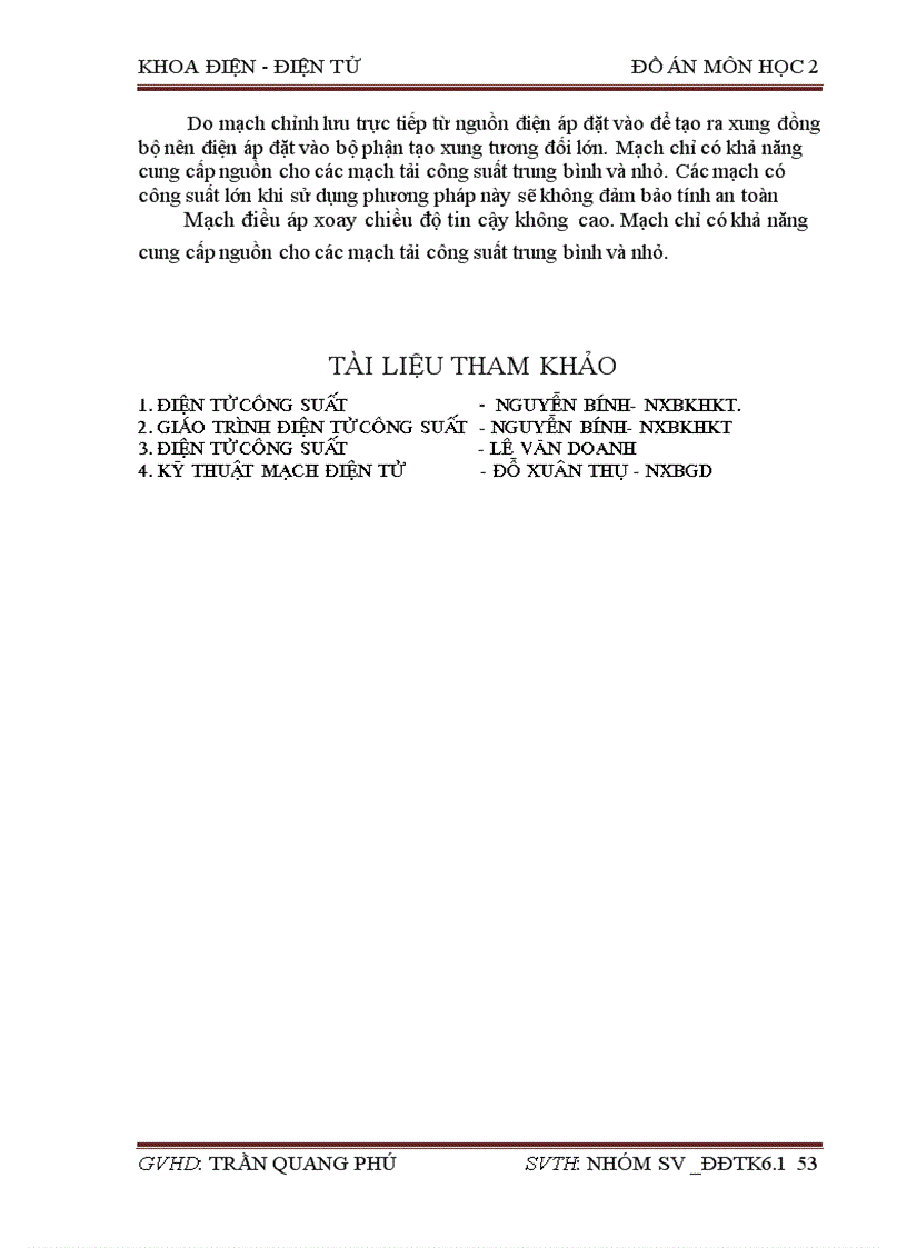 image for page Đồ án ĐTCS Thiết kế chế tạo bộ nguồn chỉnh lưu công suất một pha điều khiển động cơ