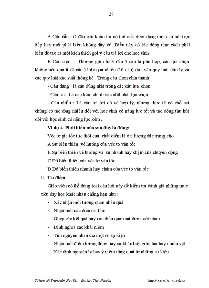 image for page Nghiên cứu xây dựng hệ thống câu hỏi trắc nghiệm để kiểm tra đánh giá kết quả học tập phần Cơ học Vật lý đại cương của sinh viên trường Cao đẳng Kỹ thuật Mỏ Quảng Ninh