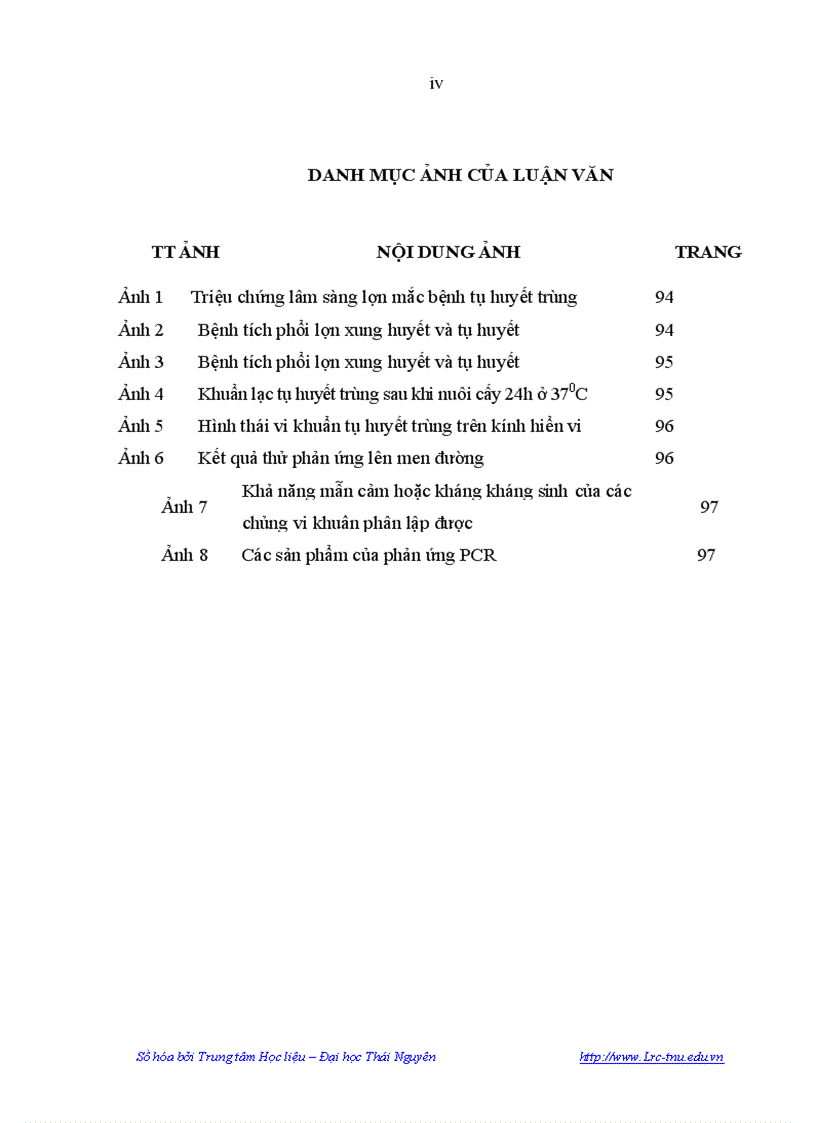 image for page Nghiên cứu một sổ đặc điểm dịch tễ bệnh tụ huyết trùng ở lợn đặc điểm sinh vật học của vi khuẩn PASTEURELLA MULTOCIDA gây bệnh tụ huyết trùng ở lợn tại Tỉnh Phú Thọ và Biện pháp phòn