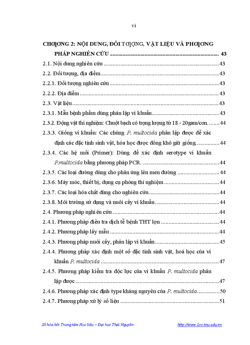 image for page Nghiên cứu một sổ đặc điểm dịch tễ bệnh tụ huyết trùng ở lợn đặc điểm sinh vật học của vi khuẩn PASTEURELLA MULTOCIDA gây bệnh tụ huyết trùng ở lợn tại Tỉnh Phú Thọ và Biện pháp phòn