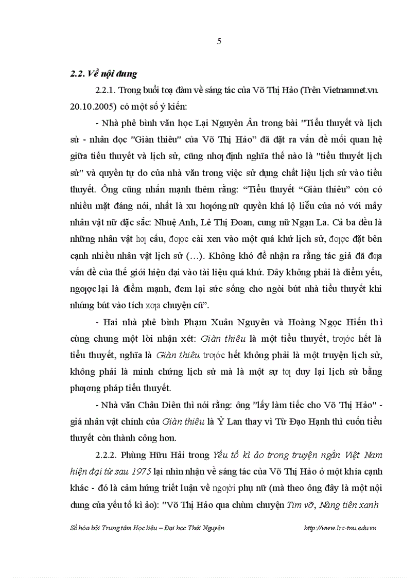 image for page Yếu tố kỳ ảo trong sáng tác Võ Thị Hảo qua tiểu thuyết Giàn Thiêu và tập truyện ngắn Những Truyện Không Nên Đọc Lúc Nửa Đêm
