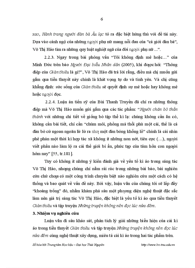 image for page Yếu tố kỳ ảo trong sáng tác Võ Thị Hảo qua tiểu thuyết Giàn Thiêu và tập truyện ngắn Những Truyện Không Nên Đọc Lúc Nửa Đêm