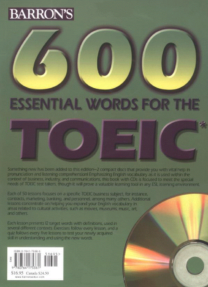 image for page 600 essential words for Toiec Barrons