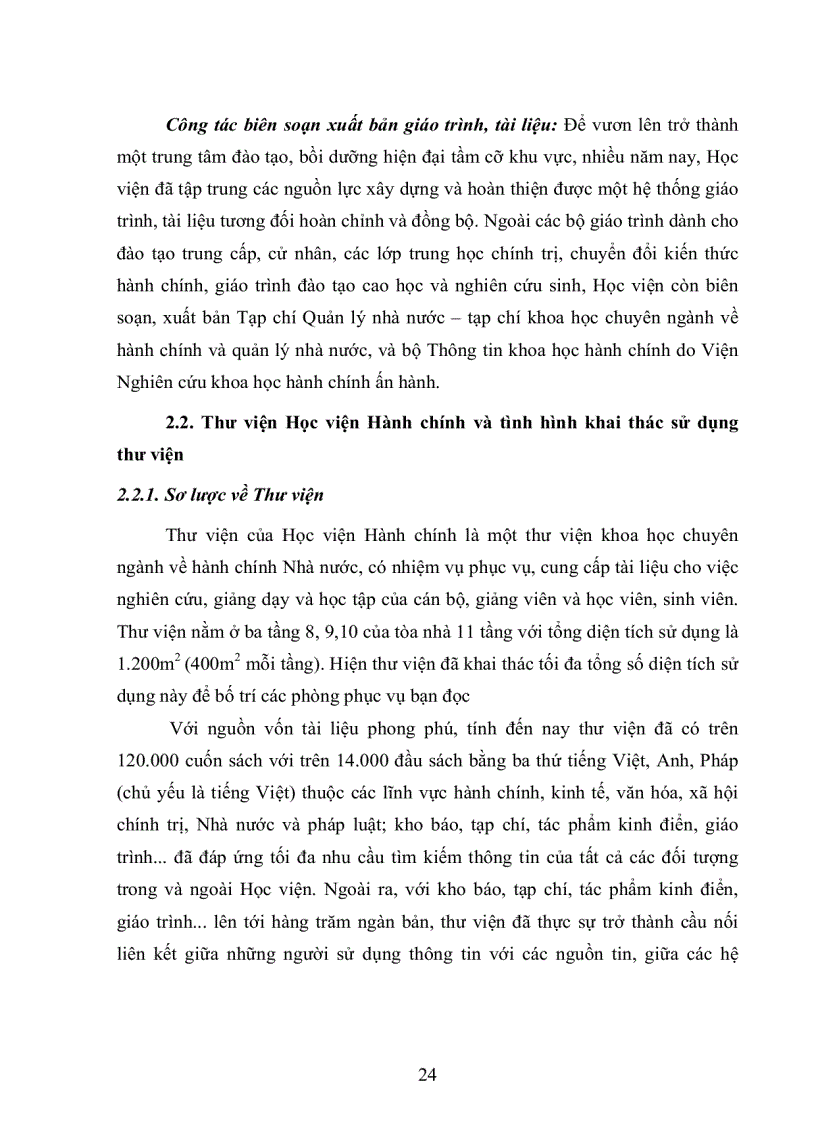 image for page Đánh giá hoạt động khai thác và sử dụng thư viện nhà trường phục vụ cho việc học tập của sinh viên năm cuối hệ đại học chính quy học viện chính trị hành chính quốc gia hồ chí minh