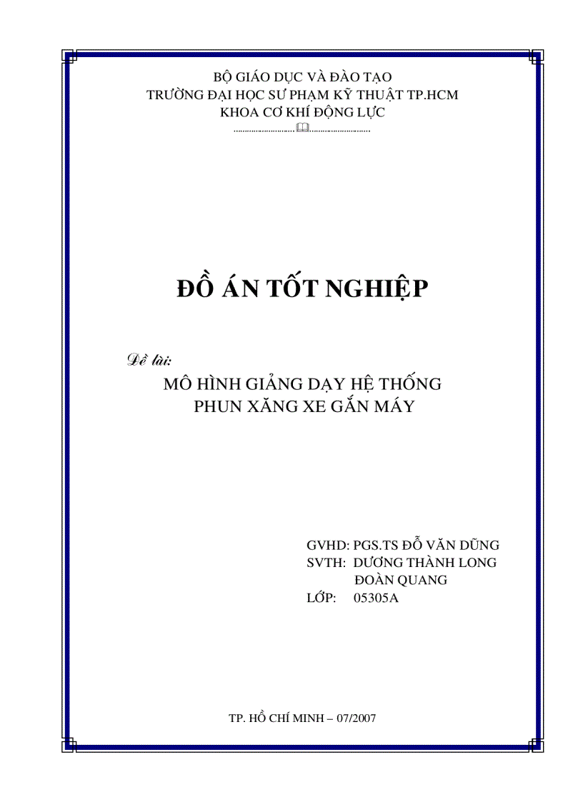 image for page Mô hình giảng dạy hệ thống phun xăng xe máy