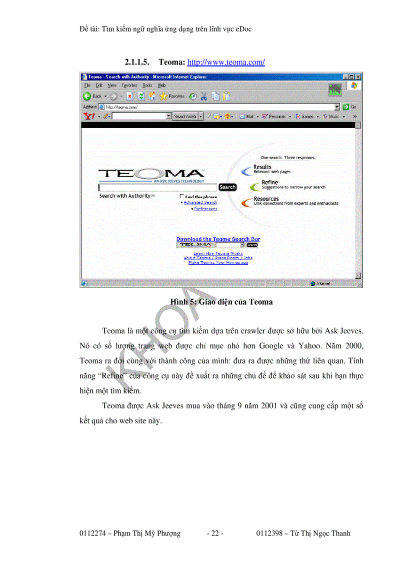 image for page Luận văn Tìm kiếm ngữ nghĩa trên eDocs