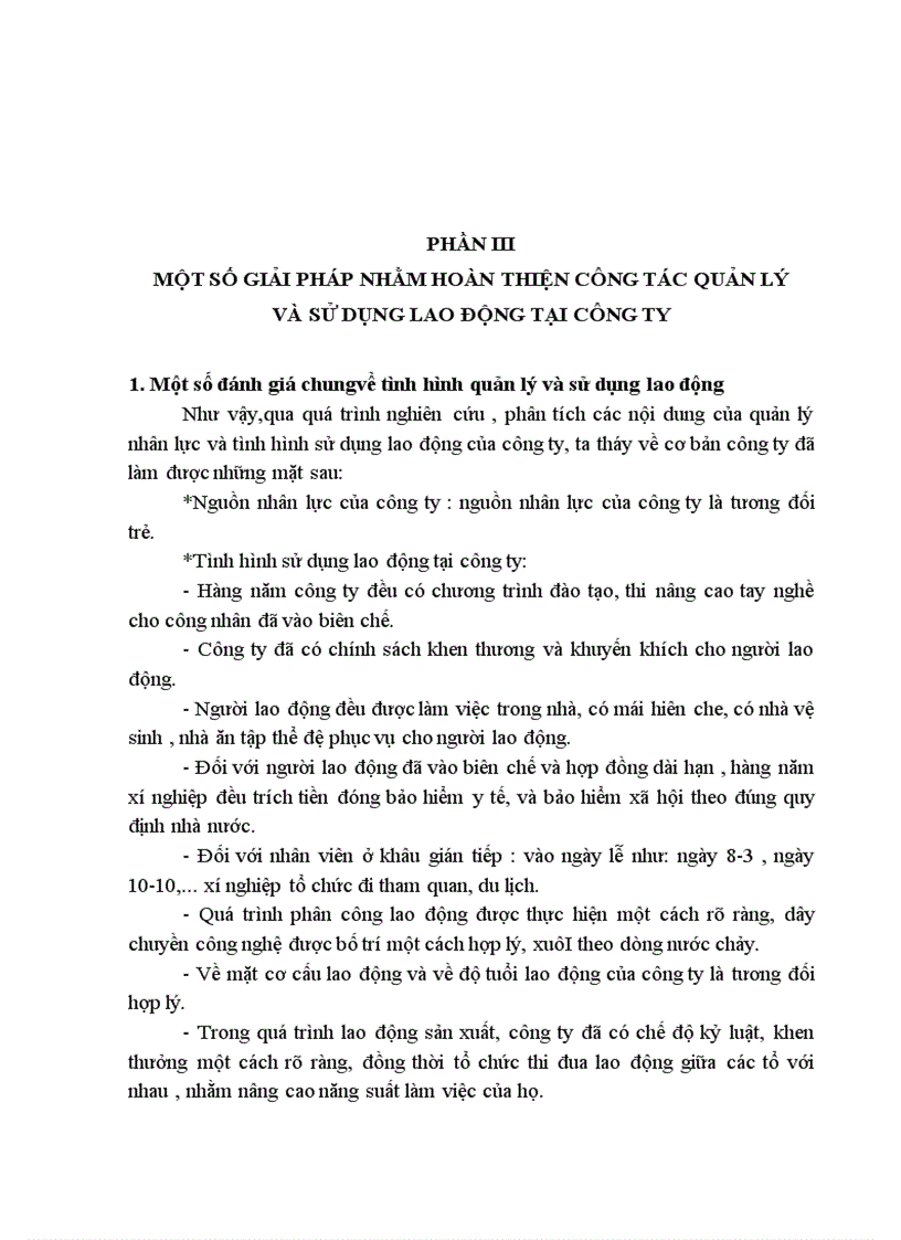 image for page LD038 Phân tích tình hình sử dụng lao động và một số biện pháp hoàn thiện quản lý và sử dụng lao động tại Công ty Giấy Hoàng Văn Thụ