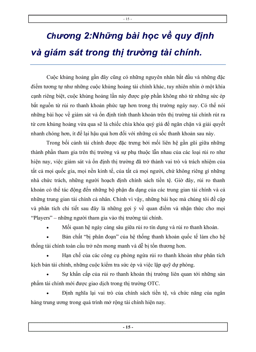 image for page Tăng cường vai trò của tính thanh khoản trong việc ổn định hệ thống tài chính