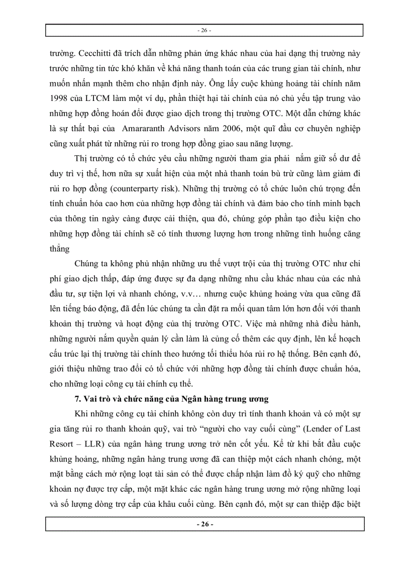 image for page Tăng cường vai trò của tính thanh khoản trong việc ổn định hệ thống tài chính