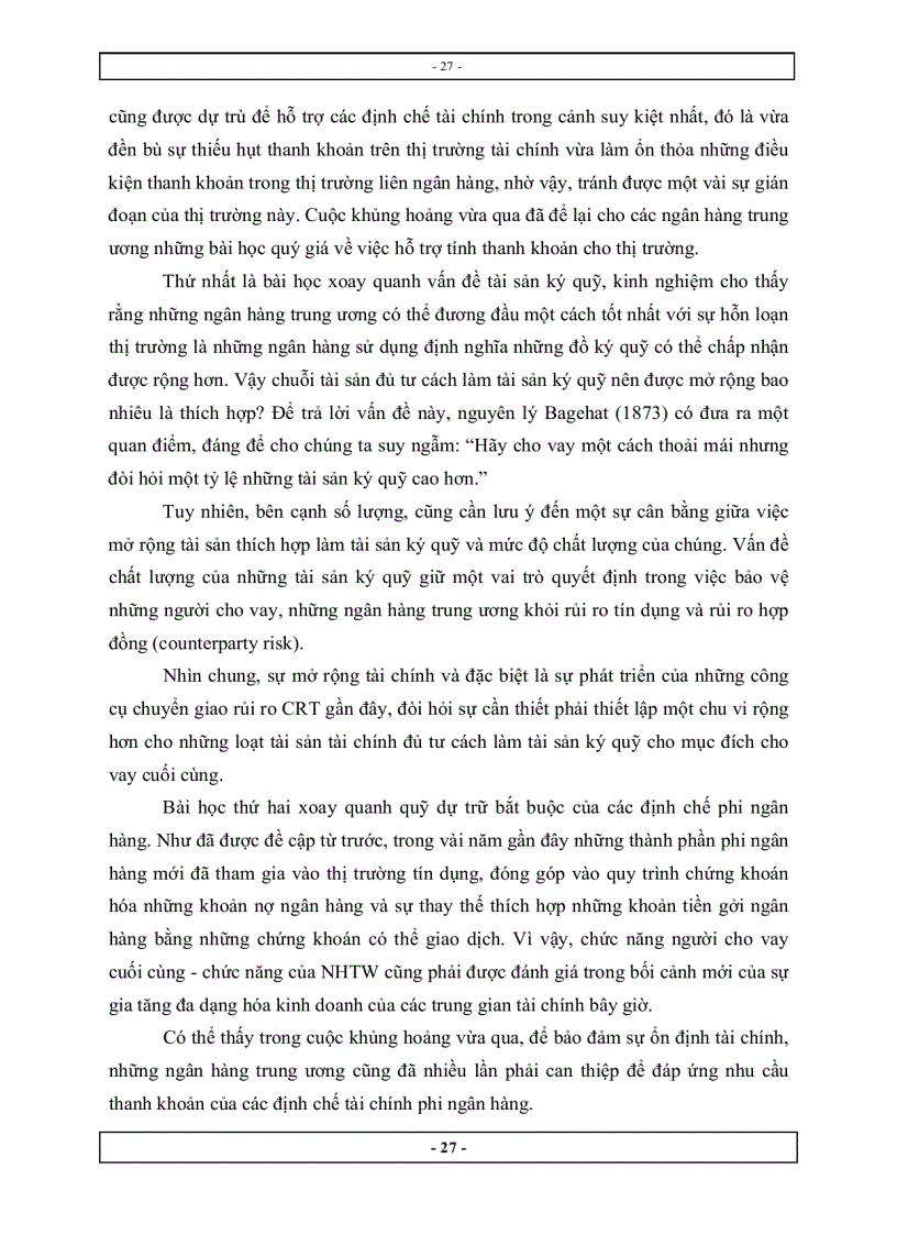 image for page Tăng cường vai trò của tính thanh khoản trong việc ổn định hệ thống tài chính