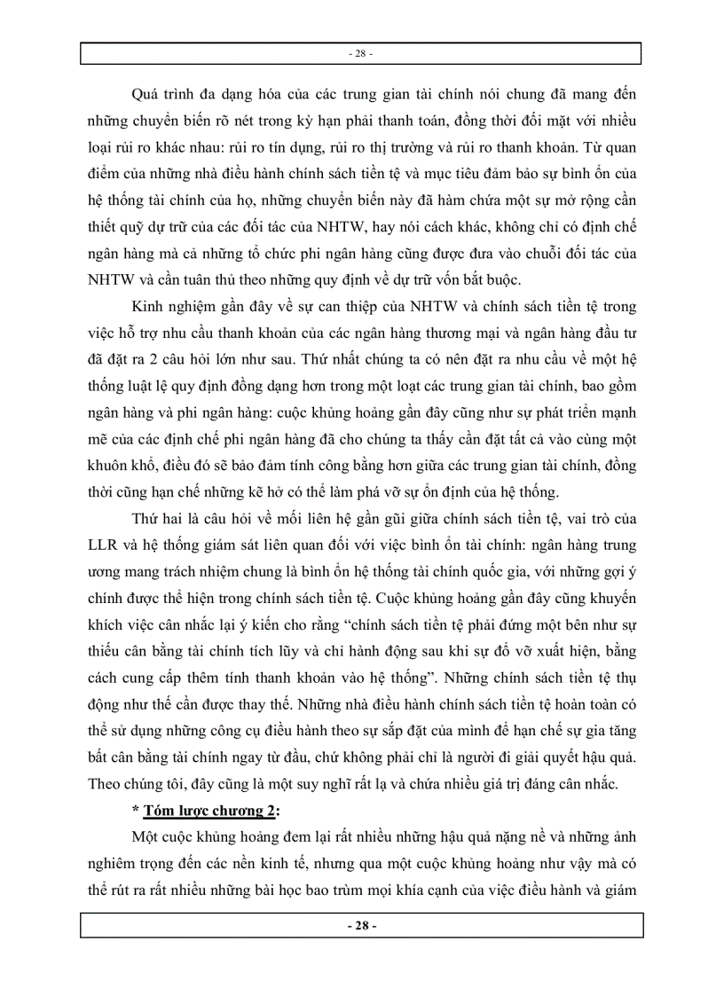 image for page Tăng cường vai trò của tính thanh khoản trong việc ổn định hệ thống tài chính