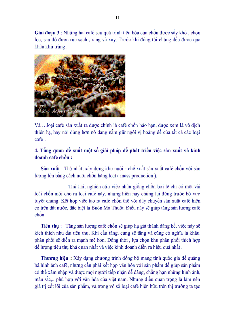 image for page Sự phát triển nào cho Ngôi vị Hoàng đế của cafe Chồn Việt Nam