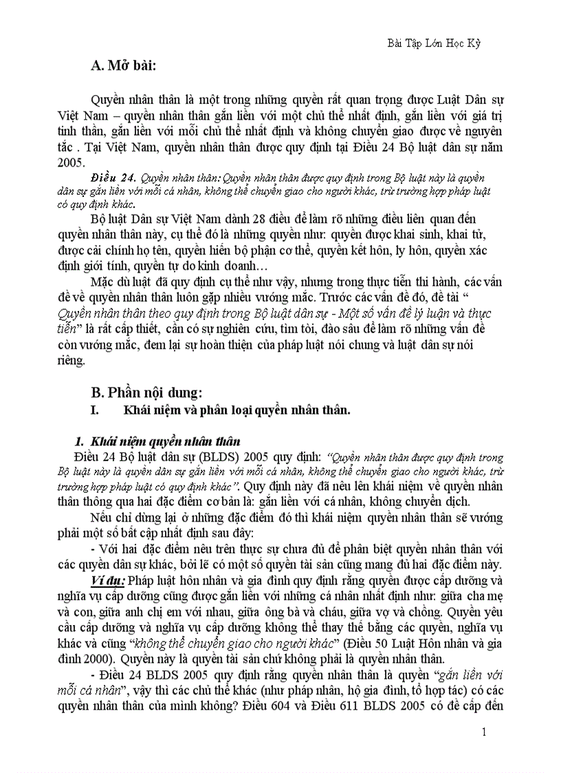 image for page Quyền nhân thân theo quy định của Bộ luật dân sự Một số vấn đề lý luận và thực tiễn