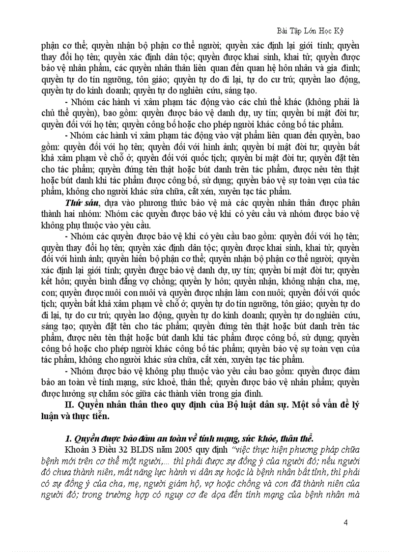image for page Quyền nhân thân theo quy định của Bộ luật dân sự Một số vấn đề lý luận và thực tiễn