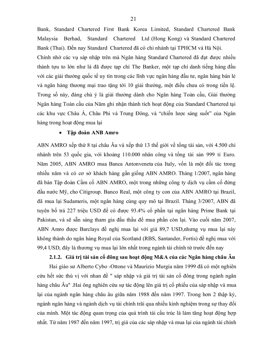 image for page Hệ thống tình báo trong xu hướng sáp nhập và mua lại các ngân hàng thương mại cổ phần Việt Nam