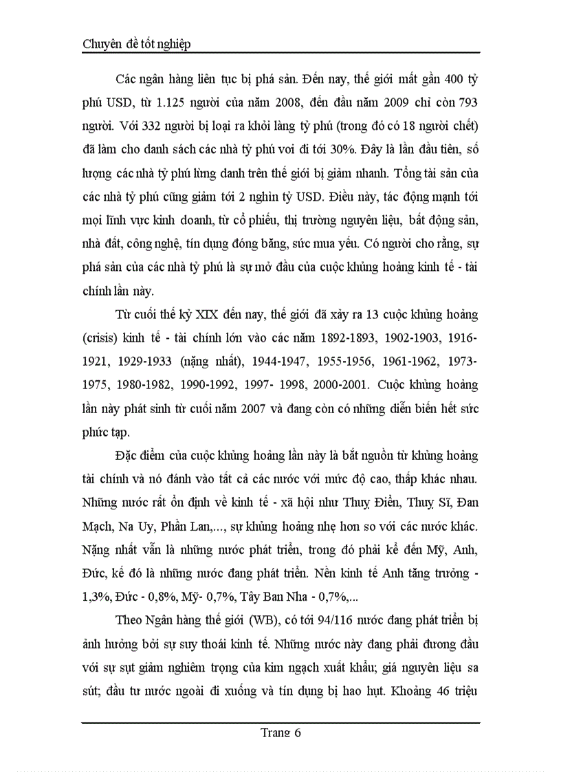 image for page Thực trạng và giải pháp phát triển xuất khẩu các mặt hàng nông sản Việt Nam trong bối cảnh suy giảm kinh tế toàn cầu