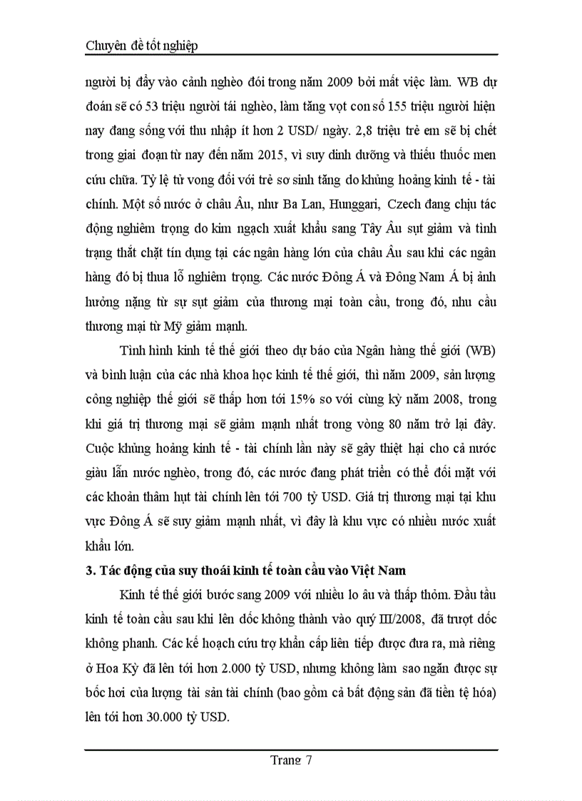 image for page Thực trạng và giải pháp phát triển xuất khẩu các mặt hàng nông sản Việt Nam trong bối cảnh suy giảm kinh tế toàn cầu