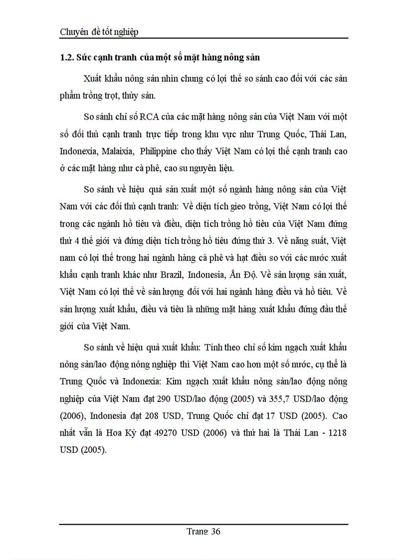 image for page Thực trạng và giải pháp phát triển xuất khẩu các mặt hàng nông sản Việt Nam trong bối cảnh suy giảm kinh tế toàn cầu