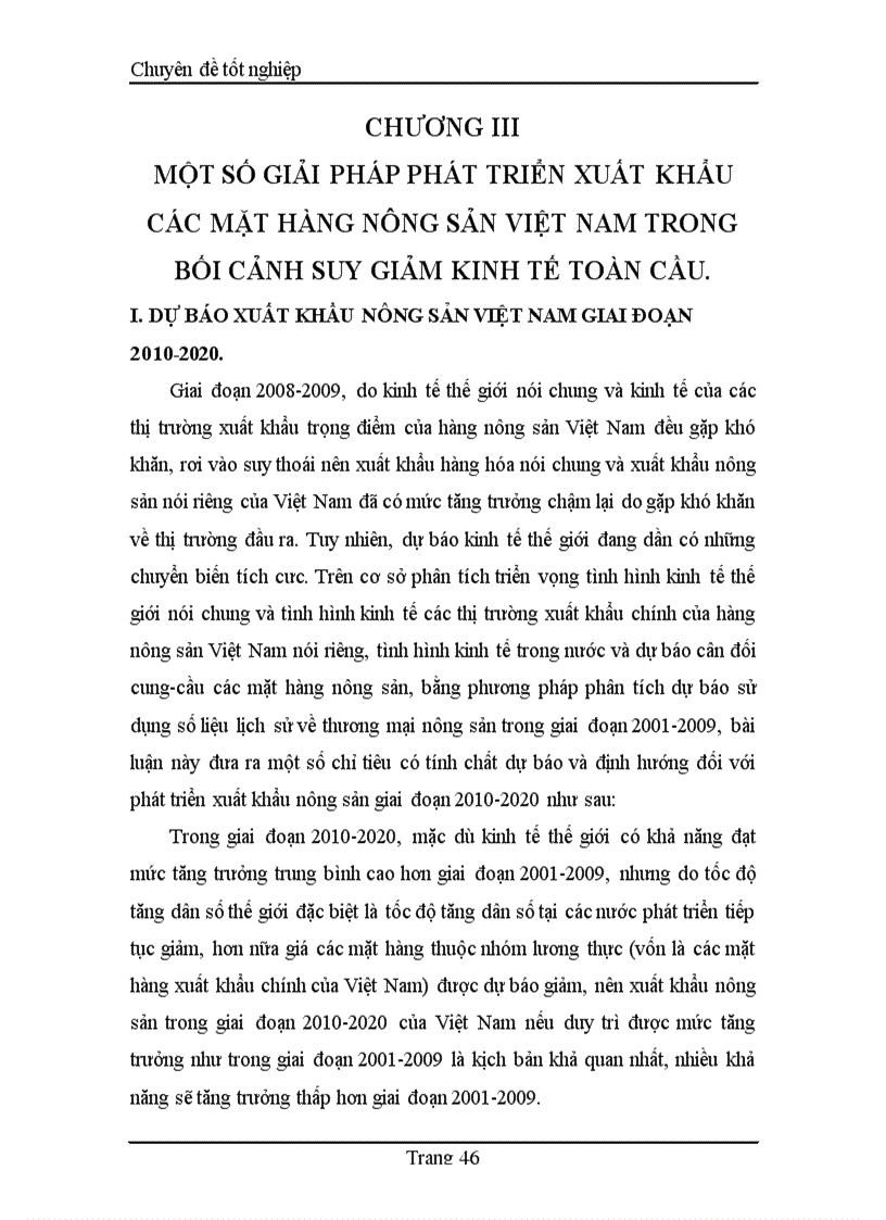 image for page Thực trạng và giải pháp phát triển xuất khẩu các mặt hàng nông sản Việt Nam trong bối cảnh suy giảm kinh tế toàn cầu