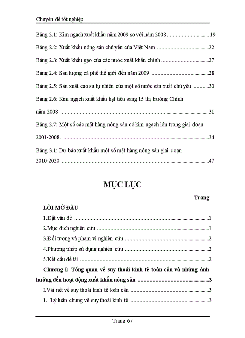 image for page Thực trạng và giải pháp phát triển xuất khẩu các mặt hàng nông sản Việt Nam trong bối cảnh suy giảm kinh tế toàn cầu