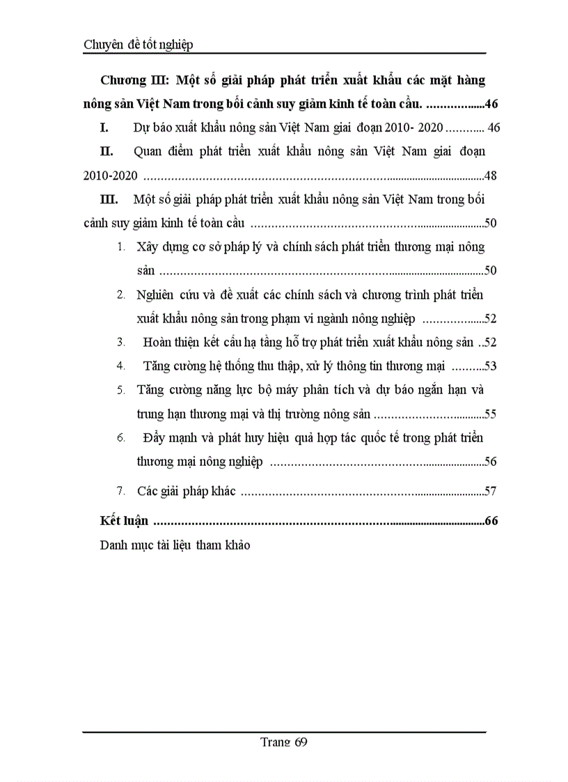 image for page Thực trạng và giải pháp phát triển xuất khẩu các mặt hàng nông sản Việt Nam trong bối cảnh suy giảm kinh tế toàn cầu