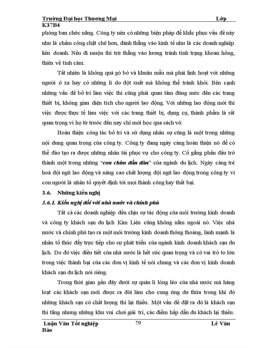 image for page Hoàn thiện công tác tuyển dụng bố trí và sử dụng nhân sự tại công ty khách sạn du lịch Kim Liên