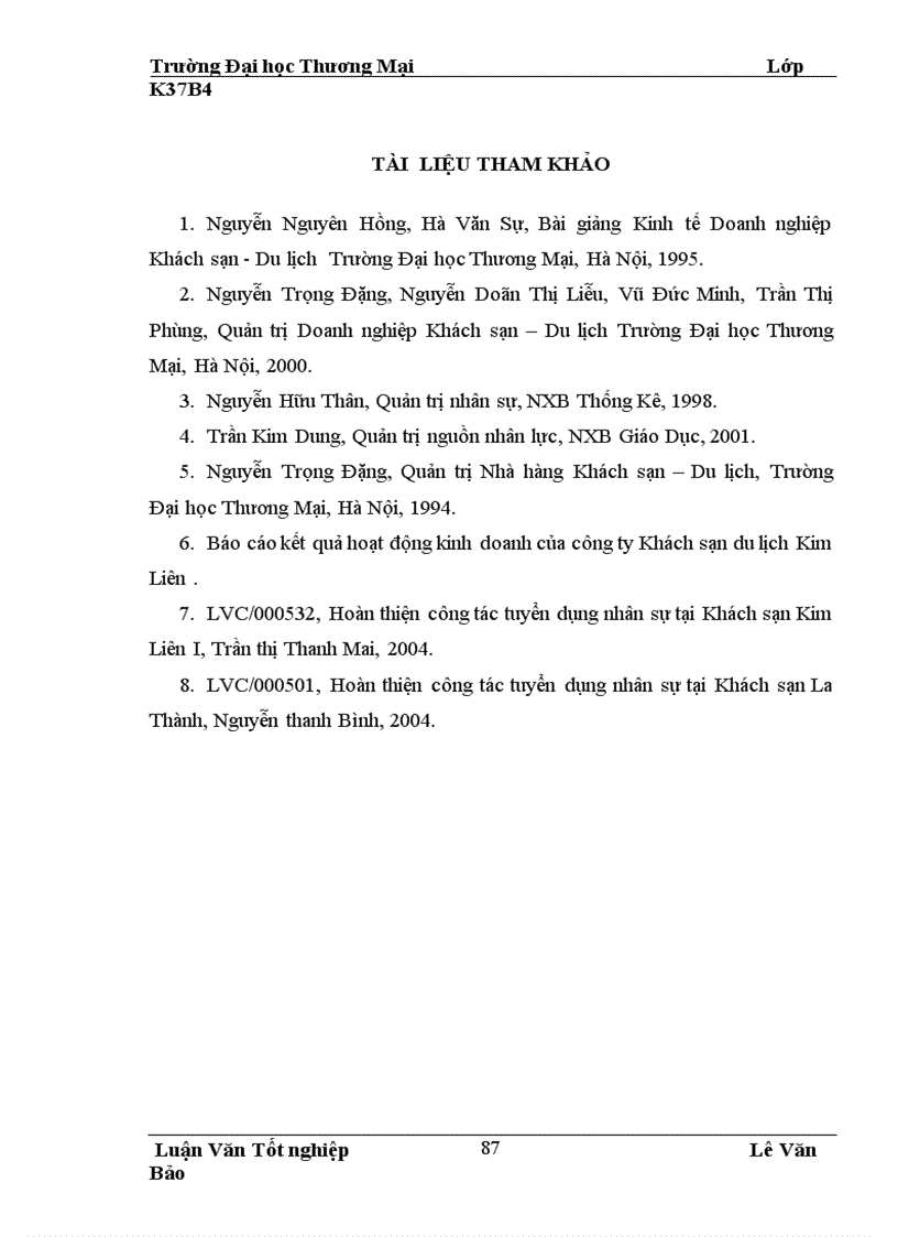 image for page Hoàn thiện công tác tuyển dụng bố trí và sử dụng nhân sự tại công ty khách sạn du lịch Kim Liên