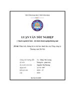 Phân tích thống kê và dự báo doanh thu của tổng công ty thương mại hà nội luận văn kế toán