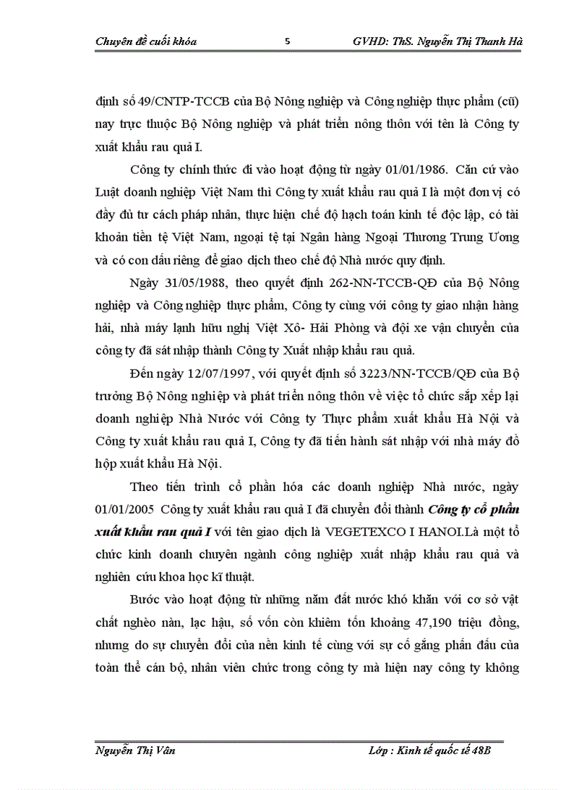 image for page Giải pháp mở rộng thị trường xuất khẩu rau quả của Công ty cổ phần xuất nhập khẩu rau quả I