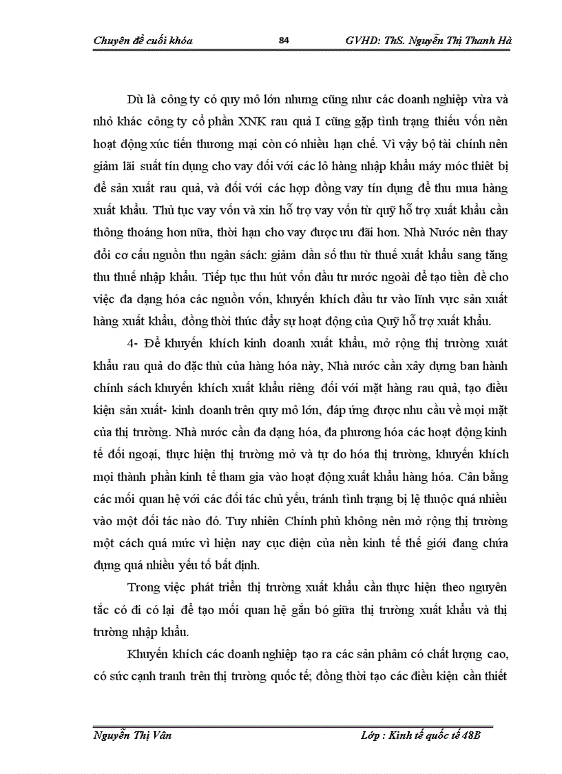 image for page Giải pháp mở rộng thị trường xuất khẩu rau quả của Công ty cổ phần xuất nhập khẩu rau quả I