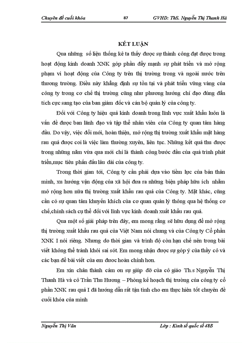 image for page Giải pháp mở rộng thị trường xuất khẩu rau quả của Công ty cổ phần xuất nhập khẩu rau quả I