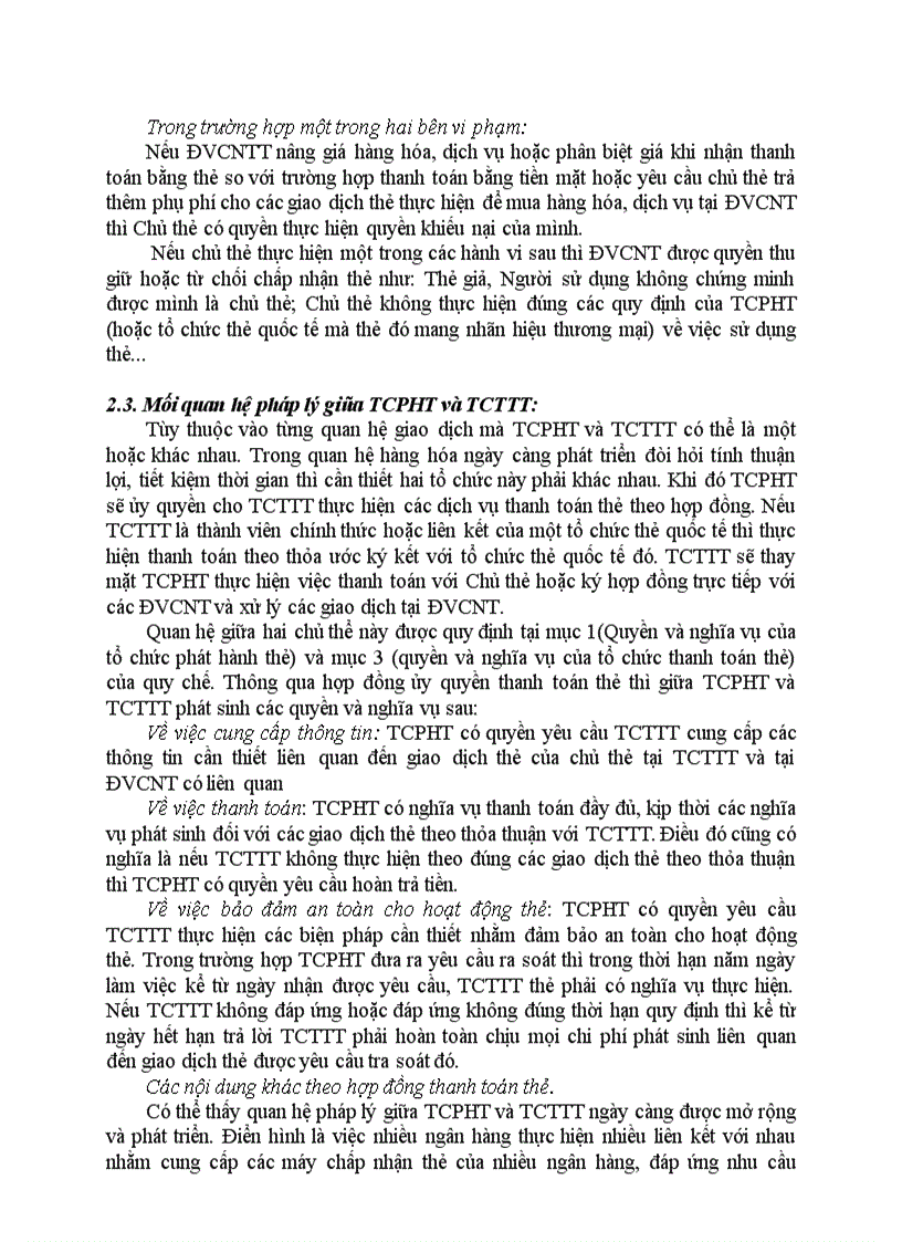 image for page Phân tích những mối quan hệ pháp lý giữa các bên trong quan hệ thanh toán thông qua thẻ ngân hàng